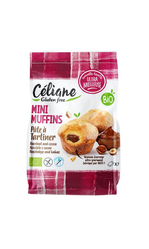 Mini muffins à la pâte à tartiner sans gluten Céliane