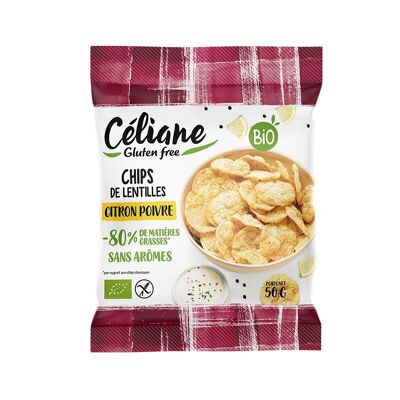 Patatas fritas Céliane con limón y pimienta sin gluten