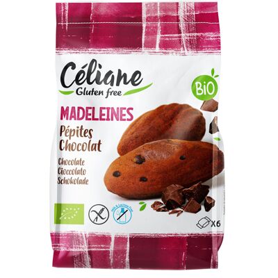 Céliane glutenfreie Madeleines mit Schokoladenstückchen