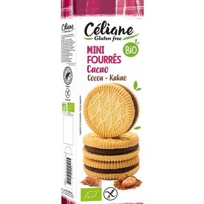 Mini biscuits fourrés cacao sans gluten Céliane