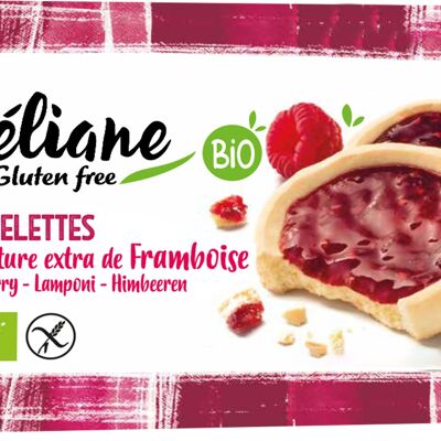 Tartaletas de frambuesa sin gluten Céliane