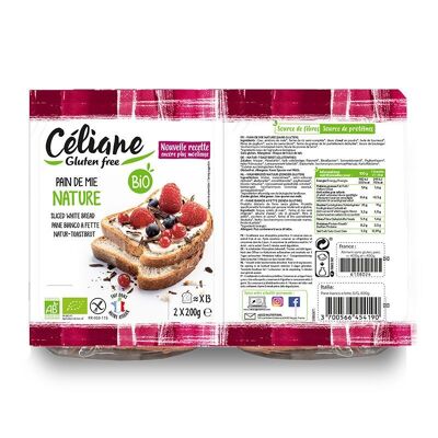 Céliane gluten-free plain bread