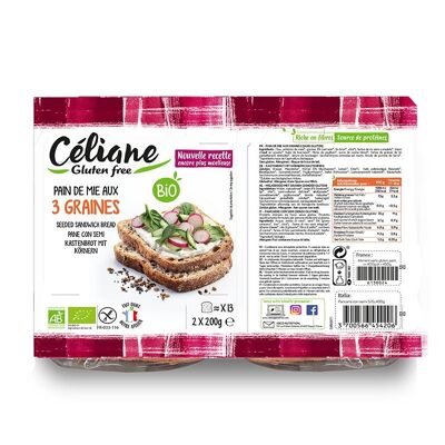 Céliane gluten-free seed bread