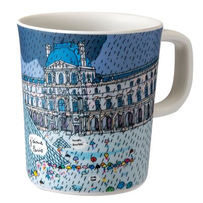 TAZA PARÍS ''MUSEO DEL LOUVRE''