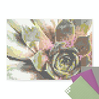 Set pixel art points de colle - succu 50x70 cm 1