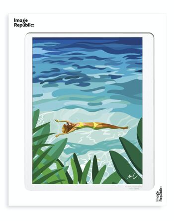 AFFICHE 40x50 cm MATHILDE CRETIER 0038  PLAYA MAMITAW 2