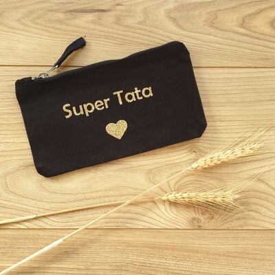 Tata black pencil case