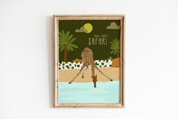 Poster enfant mon petit safari 3