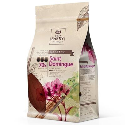 CACAO BARRY - ST DOMINGUE (Noir, 70% Min Cacao) - Pistoles - 1 kg