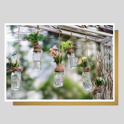 Photo card hanging decoration