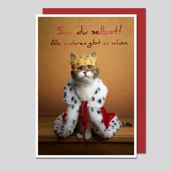 Carte photo chat roi 1