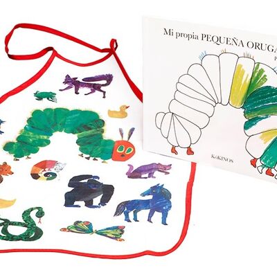 Libro infantil: La pequeña oruga glotona para pintar
