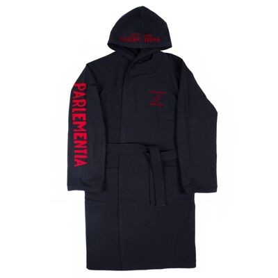 Bathrobe sparing navy - red Tech