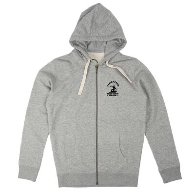 Zipped hoodie gray - dark Easysurf