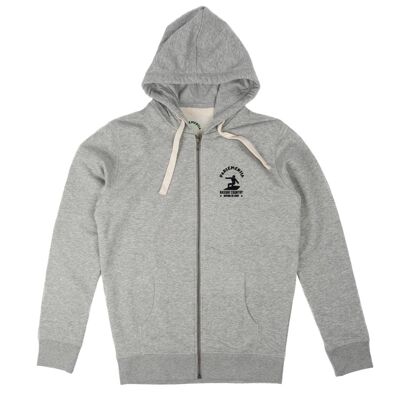 Hoodie zippé grey - dark Easysurf