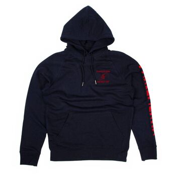 Hoodie navy - red Tech 1