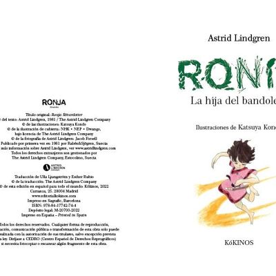 Livre pour enfants : Ronia la fille du bandit