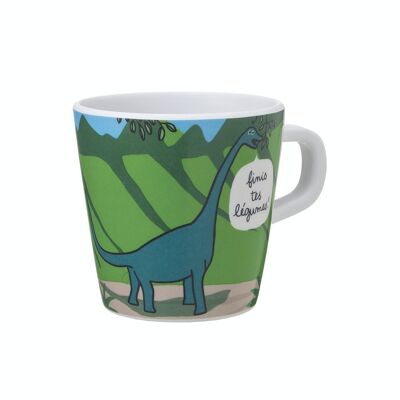 TAZZA PICCOLA I DINOSAURI ''FINISCI LE TUE VERDURE...''