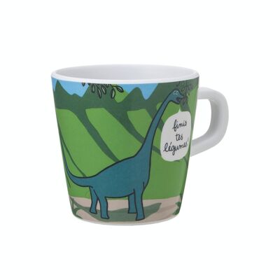 SMALL MUG THE DINOSAURS ''FINISH YOUR VEGETABLES...''