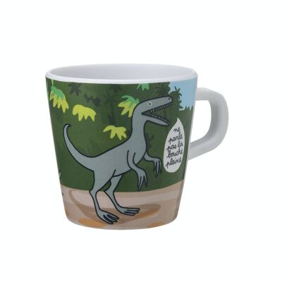 SMALL MUG THE DINOSAURS ''DO NOT SPEAK WITH A FULL MOUTH...''
