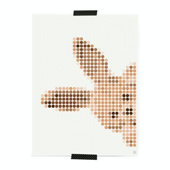 Set pixel art points de colle - lapin 30x40 cm 4