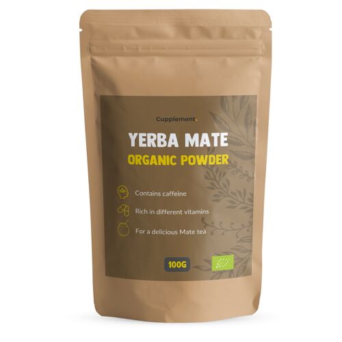 Cupplement | Yerba Mate 100 Grams | Organic | Free Shipping | Highest Quality Powder