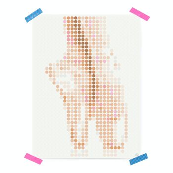 Set pixel art points de colle - pointe 30x40 cm 4