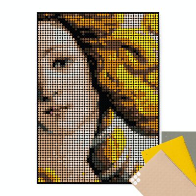 Set pixel art con punti colla - botticelli 50x70 cm