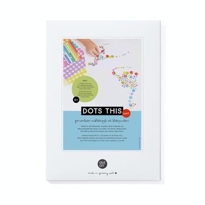 dots this - set de manualidades con puntos de pegamento - 21x30 cm