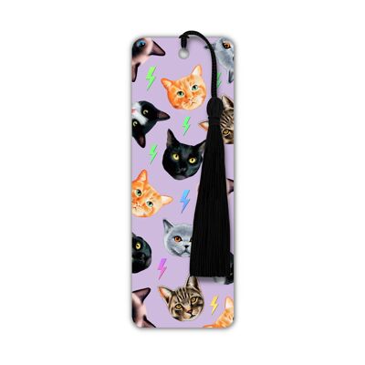 Luxury Foiled Cats Bookmark