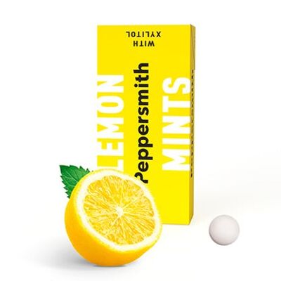 MINTS: SICILIAN LEMON FLAVOUR XYLITOL MINTS - 12 X 15G POCKET PACKS