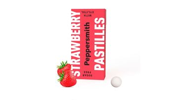 PASTILLES : PASTILLES FRAISE XYLITOL - 12 POCHETTES DE 15G 1