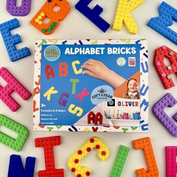 Briques alphabet de A à Z pour faciliter l'apprentissage par le jeu Compatible avec les briques LEGO® 2