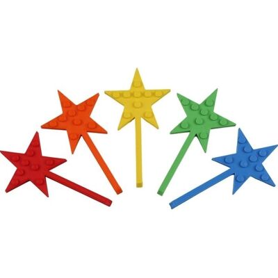 5 Pack of Cupcake Stars *RAINBOW* Compatible with LEGO® Bricks