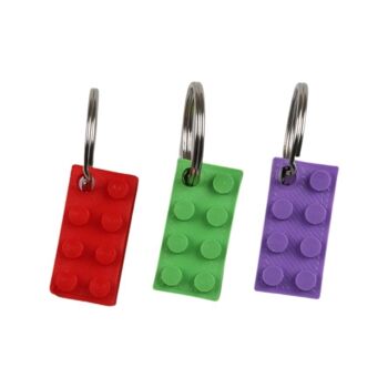 Tirettes de fermeture éclair étoile, cœur et brique compatibles avec les briques LEGO® 2