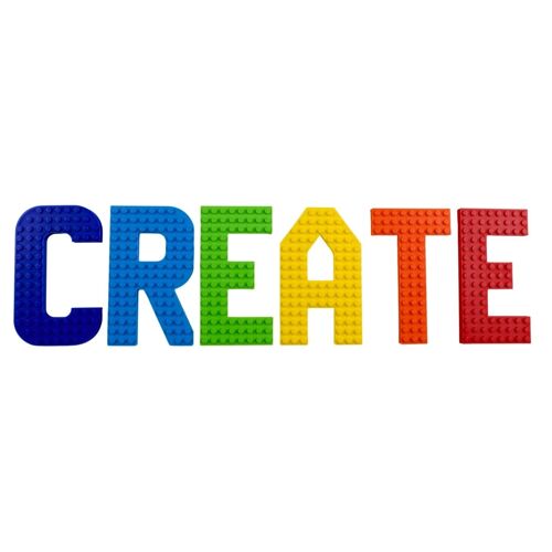 CREATE Wall Letters Compatible with LEGO® Bricks