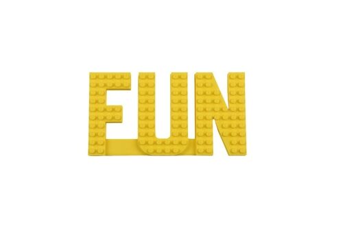 FUN Wall Sign Compatible with LEGO® Bricks