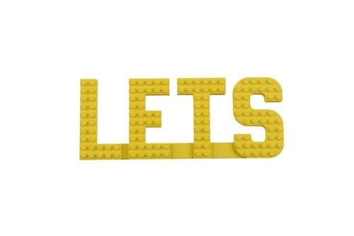 LETS Wall Sign Compatible with LEGO® Bricks