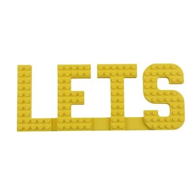 LETS Wall Sign Compatible with LEGO® Bricks