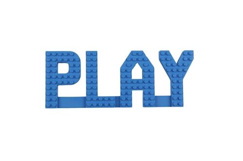 PLAY Wall Sign Compatible with LEGO® Bricks