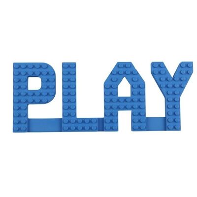 PLAY Wall Sign Compatible with LEGO® Bricks