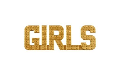 GIRLS Wall Sign Compatible with LEGO® Bricks