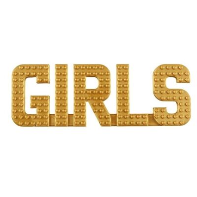 GIRLS Wall Sign Compatible with LEGO® Bricks