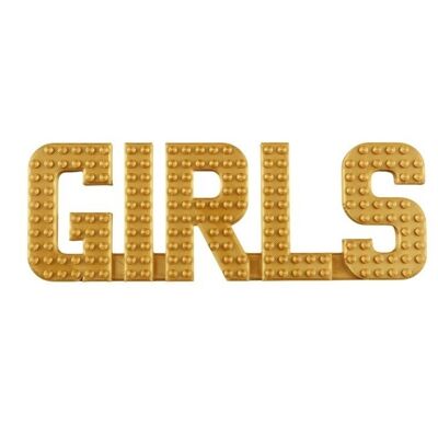 Cartello da parete GIRLS compatibile con i mattoncini LEGO®