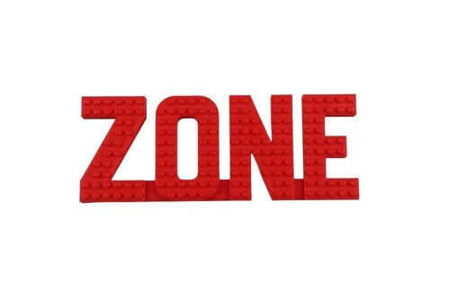 ZONE Wall Sign Compatible with LEGO® Bricks