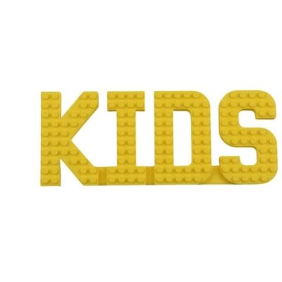 KIDS Wall Sign Compatible with LEGO® Bricks