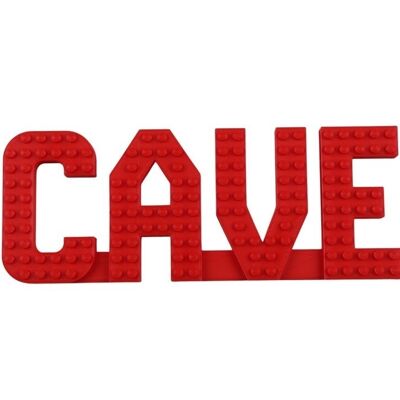 CAVE Wall Sign Compatible with LEGO® Bricks