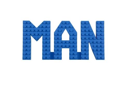 MAN Wall Sign Compatible with LEGO® Bricks