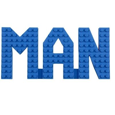 Cartel de pared MAN compatible con ladrillos LEGO®