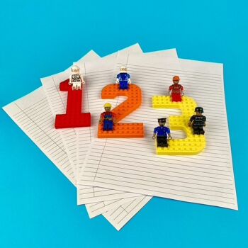 Chiffres 1 à 20 compatibles avec les briques LEGO® 4